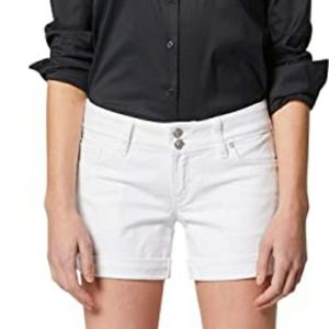 Hudson Croxley white jean shorts